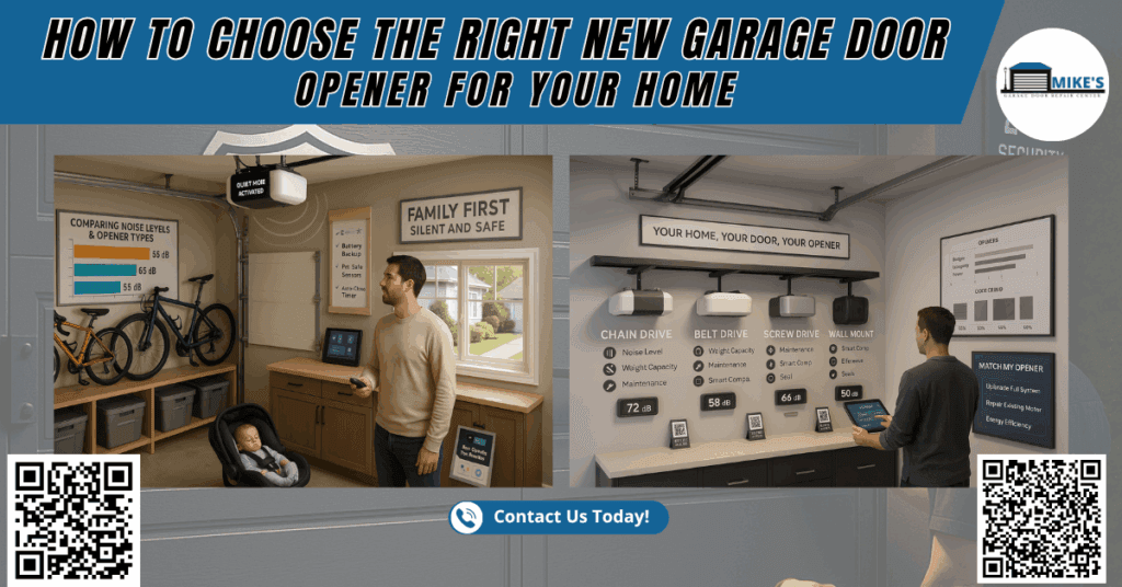 How to Choose the Right New Garage Door Opener for Your Home - Mike's Garage Door Repair Center