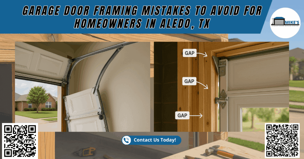 Garage Door Framing Mistakes to Avoid for Homeowners in Aledo, TX - Mike's Garage Door Repair Center