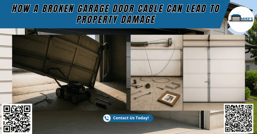 How a Broken Garage Door Cable Can Lead to Property Damage - Mike's Garage Door Repair Center
