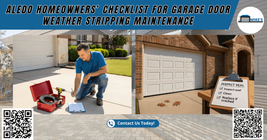 Aledo Homeowners’ Checklist for Garage Door Weather Stripping Maintenance - Mike's Garage Door Repair Center