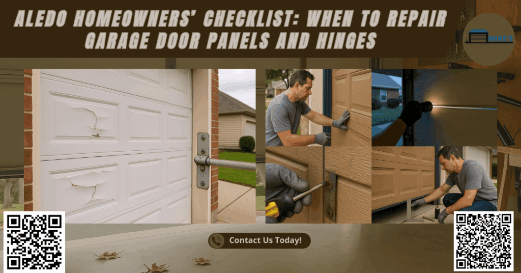 Aledo Homeowners’ Checklist: When to Repair Garage Door Panels and Hinges - Mike's Garage Door Repair Center